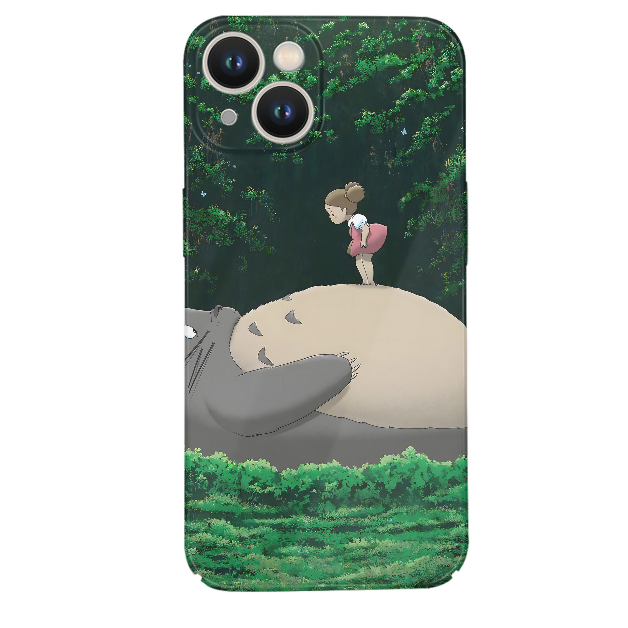 （画像用） となりのトトロ 草壁メイ 草壁サツキ My Neighbor Totoro Satsuki Kusakabe Mei Kusakabe 【iPhone 14シリーズ対応】ハードケース